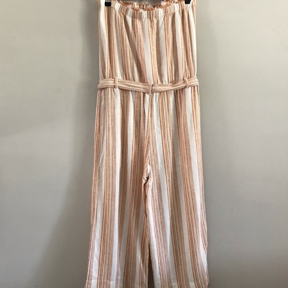 NWT Cloth & Stone | Strapless Frayed Jumpsuit | M - Picture 3 of 11